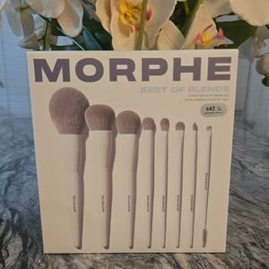 Morphe 9-Piece Brush Set in Light Lavender & White